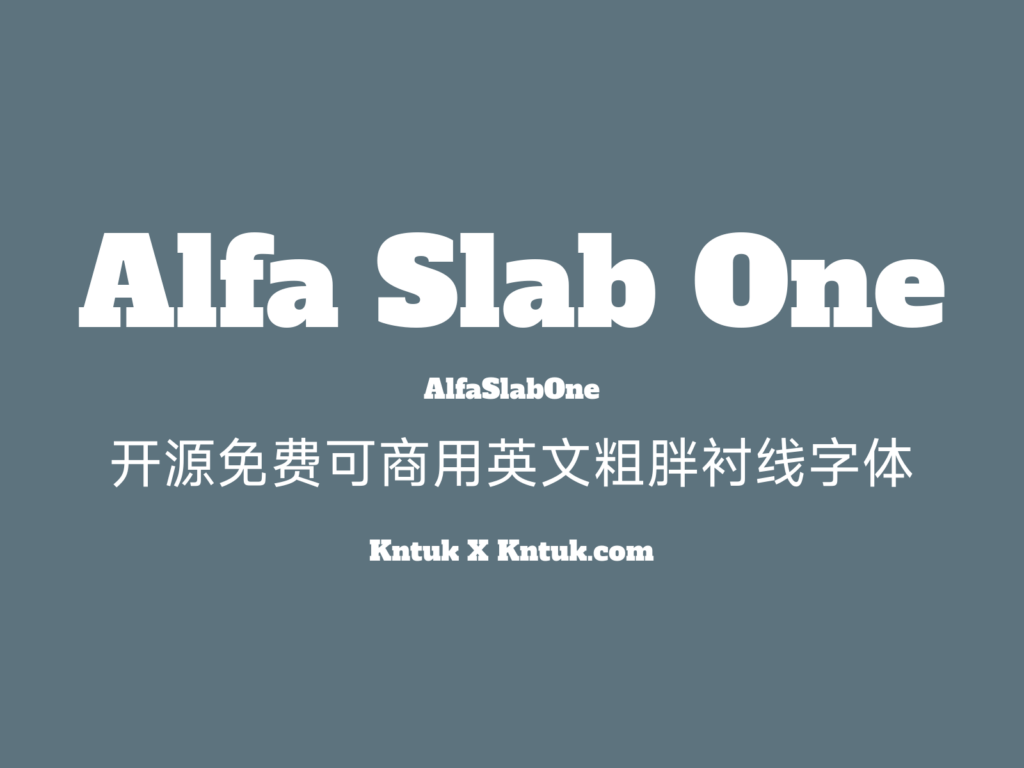 Alfa Slab One