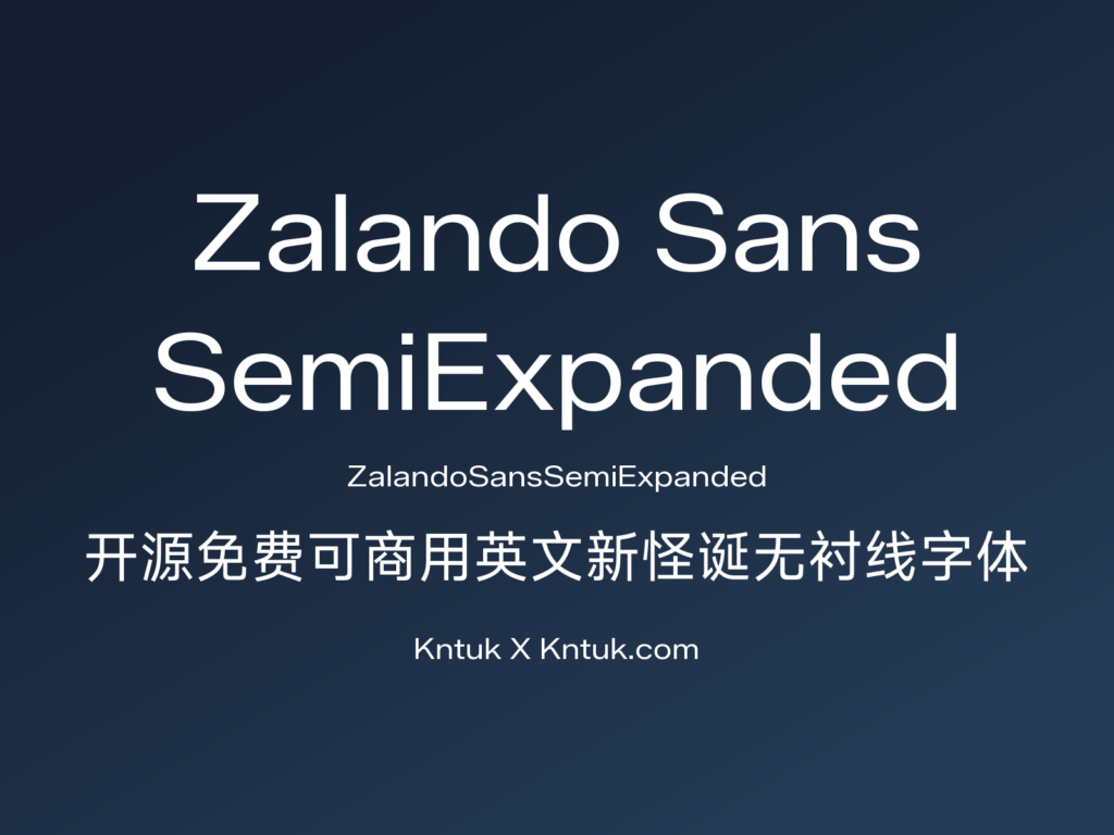 Zalando Sans SemiExpanded