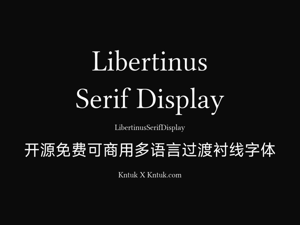 Libertinus Serif Display