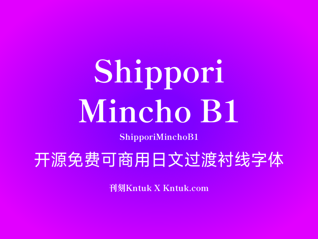 Shippori Mincho B1